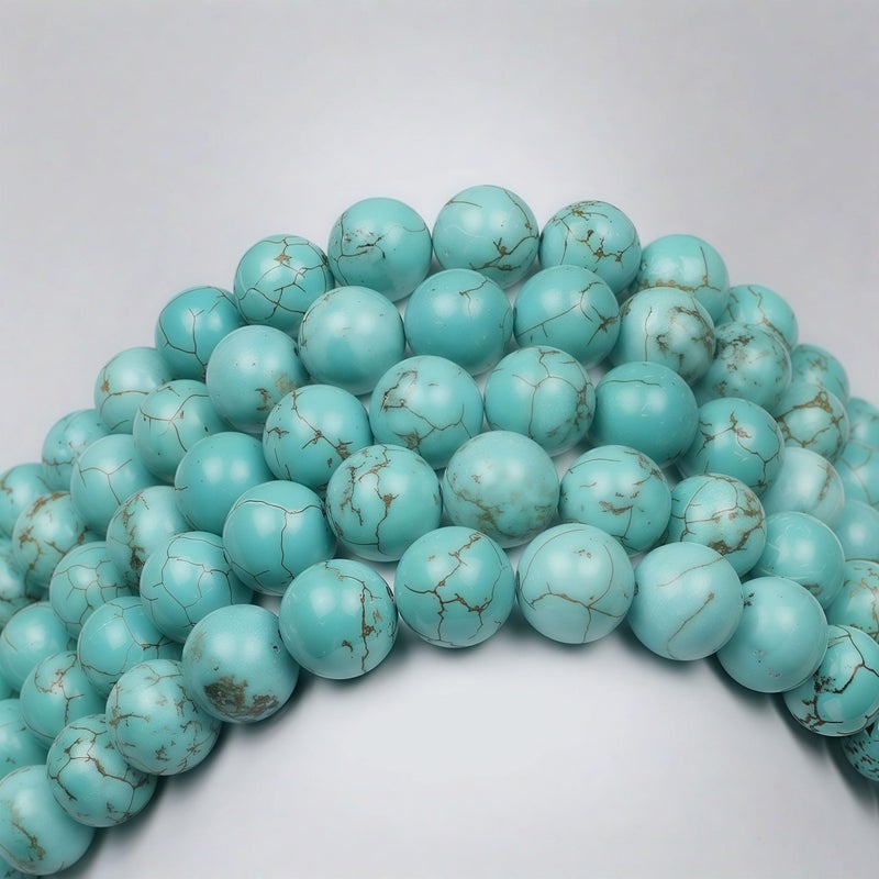 MJDCB Best Sellers Stone Beads Turquoise Round Loose Beads for Jewelry Making DIY Bracelet Necklace (4mm) - Image 5